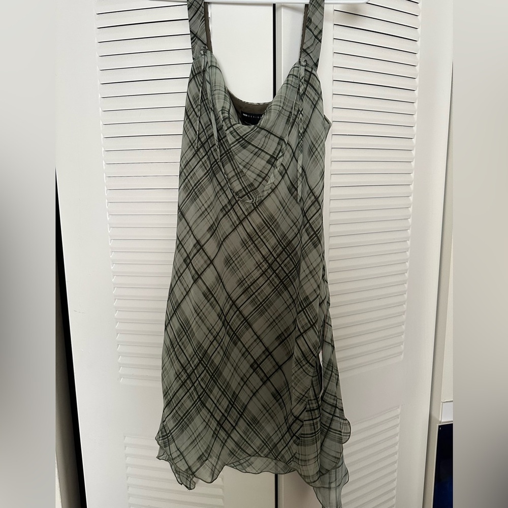 Brand new plaid mini ASOS dress